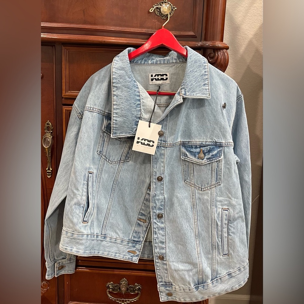 NWT | KBB by KAHLANA | The Denim Jacket – Light Wash | Sizes XS, M,  L, XL - Picture 7 of 7